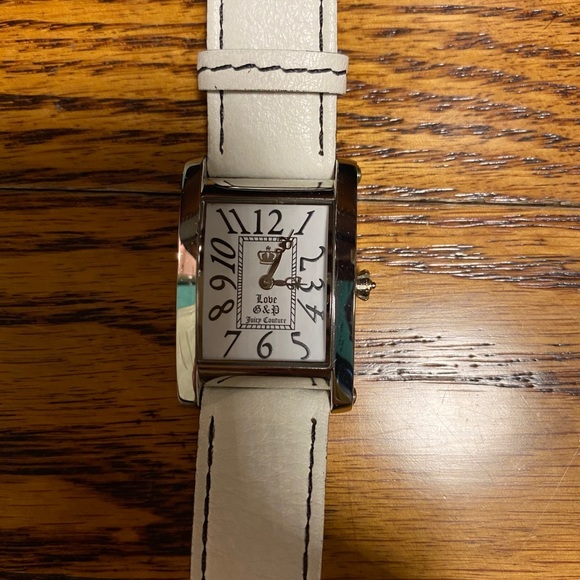 Juicy Couture White Watch Silver Face - Picture 3 of 7